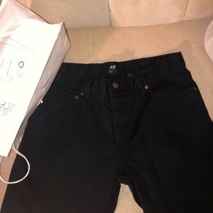 Slim black jeans